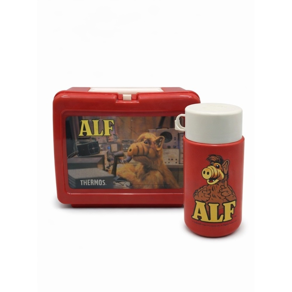 THERMOS‎ ALF Vintage Lunch Box & Vacuum Bottle Set – 1987 – Excellent Condition